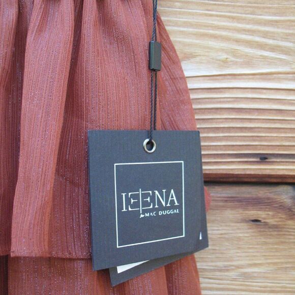 Mac Duggal 49287 Womens Sparkle Ruffle Layered Maxi Gown Dress - Picture 13 of 14